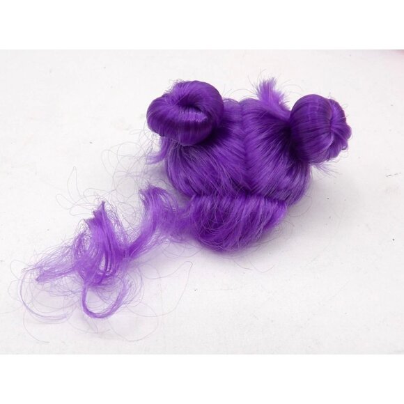 L.O.L. 3" Doll Accessory Wig Synthetic Hair Purple Curly ©MGA 2018 - Picture 2 of 3
